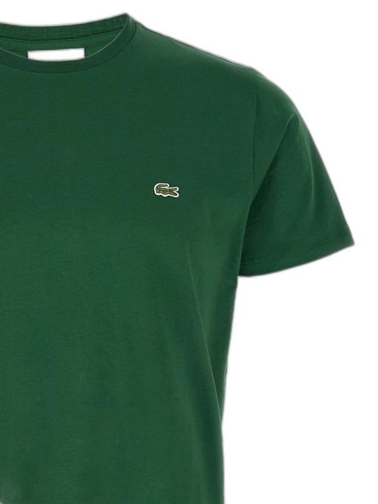 26SS 라코스테 피마 코튼 저지 크루넥 티셔츠 TH6709132 GREEN - LACOSTE