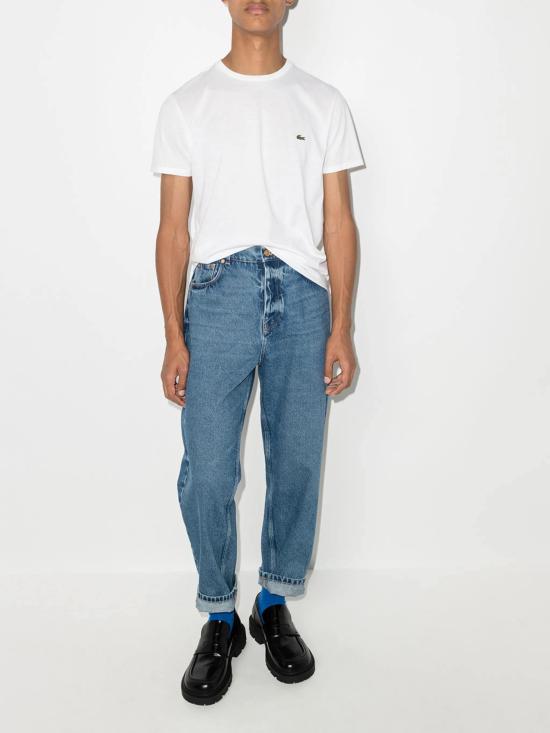 26SS 라코스테 피마 코튼 저지 크루넥 티셔츠 TH6709001 WHITE - LACOSTE