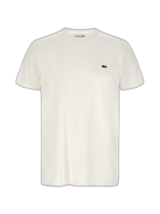 26SS 라코스테 피마 코튼 저지 크루넥 티셔츠 TH6709001 WHITE - LACOSTE