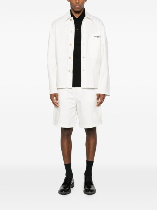 26SS 지방시 스트레이트 팬츠 BM51PK5171100 WHITE - GIVENCHY