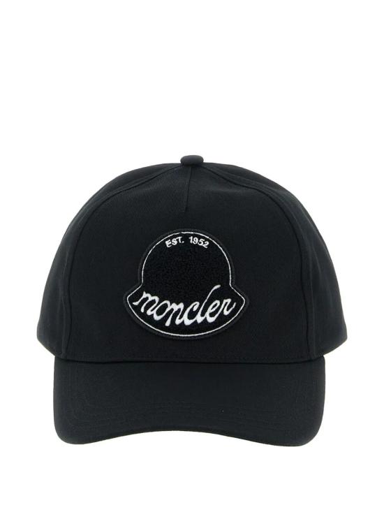 25FW 몽클레어 로고 코튼 개버딘 베이스볼 캡 K20913B000300U082999 Black - MONCLER