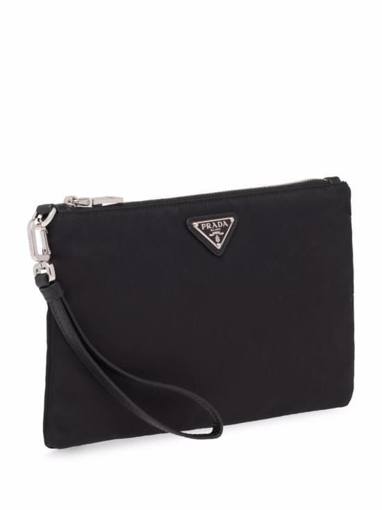 26FW 프라다 리나일론 사피아노 레더 파우치 2NH0042DMHF0002 Black - PRADA