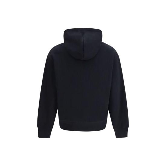 26SS 메종키츠네 후드 티셔츠 메종 키츠네 코튼 스웨트셔츠 블랙 - MAISON KITSUNE