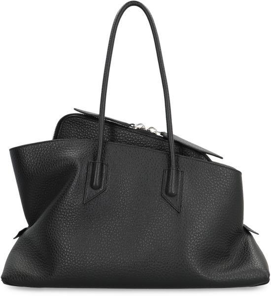 26FW 디 아티코 라 파세지아타 미디엄 탑 핸들 백 250WAH00054LBT117AA100 BLACK - THE ATTICO