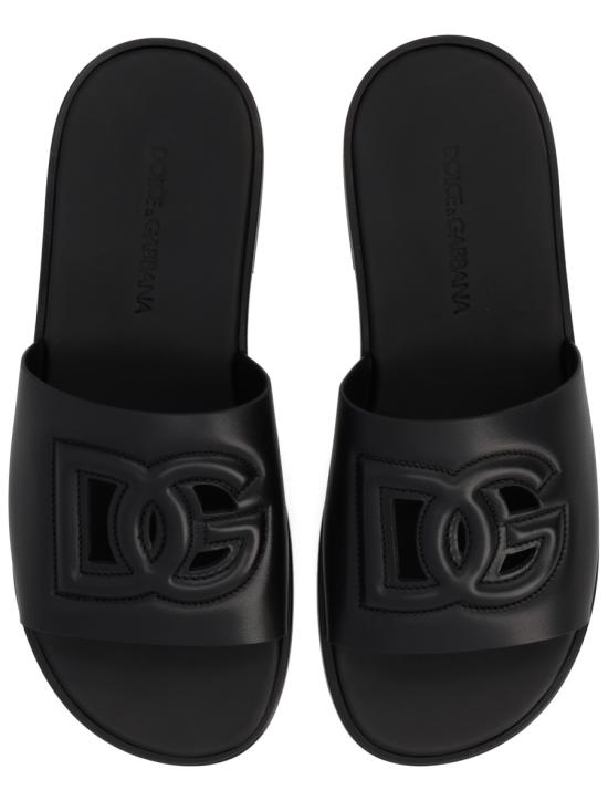 26FW 돌체앤가바나 뮬/슬리퍼 A80397A036380999 Black - DOLCE & GABBANA
