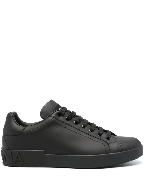 26FW 돌체앤가바나 카프스킨 포르토피노 스니커즈 CS1772A106580999 Black