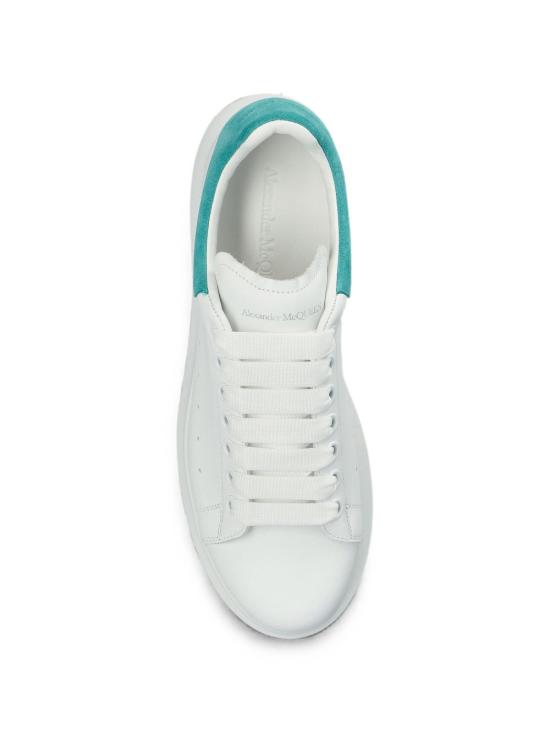 26FW 알렉산더 맥퀸 오버사이즈드 스니커즈 553770WIAJV9399 WHITE TURQUOISE - ALEXANDER MCQUEEN