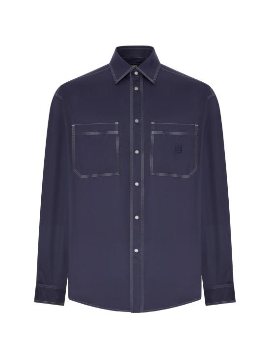 26FW 펜디 긴팔 셔츠 FS1368B162F0QA2 Navy blue