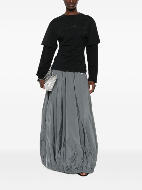 26FW 쿠레쥬 긴팔 티셔츠 326JTS275JS0305B126 Black - COURREGES