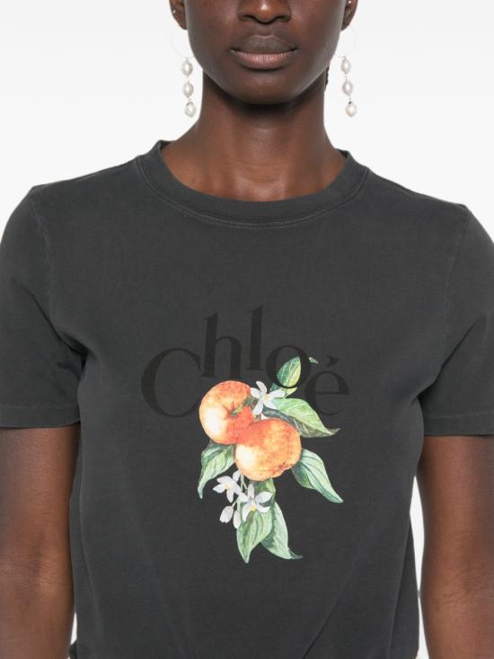 26FW 끌로에 반팔 티셔츠 CH26AJH08988070 Black - CHLOE