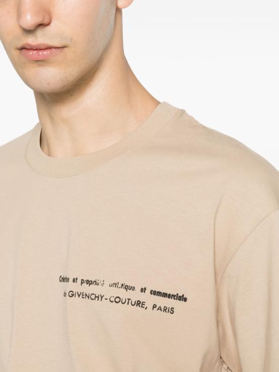 26FW 지방시 반팔 티셔츠 BM71NK3YUE250 BEIGE - GIVENCHY