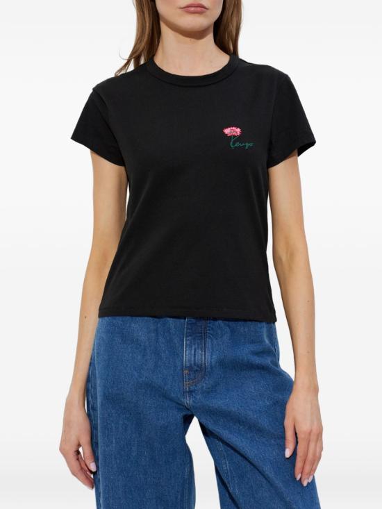 26FW 겐조 반팔 티셔츠 FG62TS2714SG99J Black - KENZO