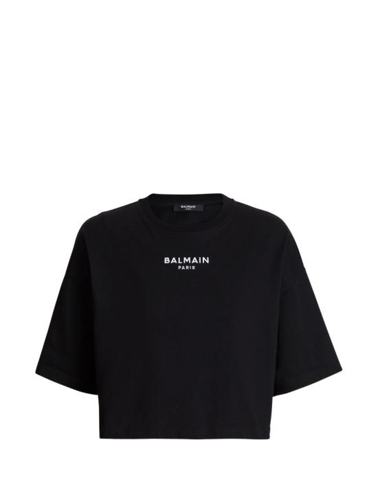 26FW 발망 반팔 티셔츠 HF1EE145BD10EAB BLACK