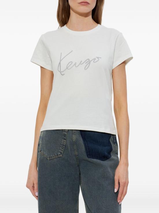 26FW 겐조 반팔 티셔츠 FG62TS2624SG02 White - KENZO
