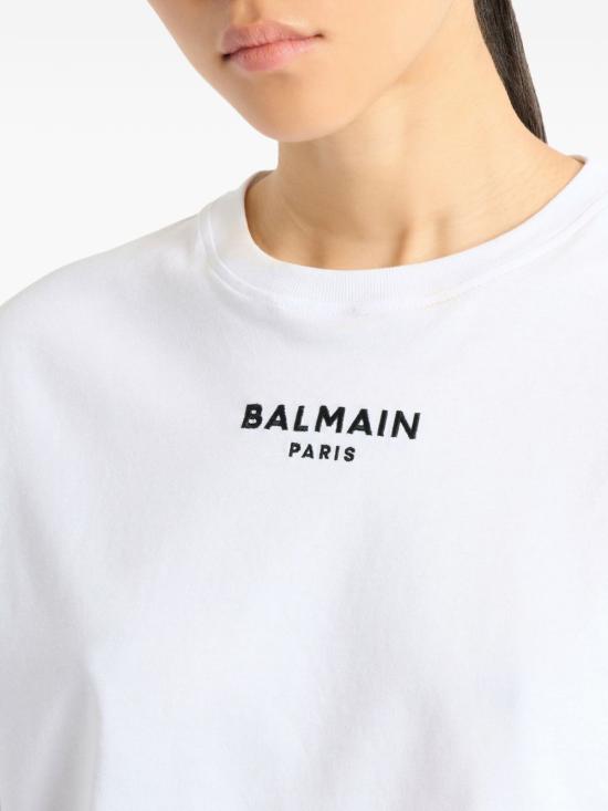26FW 발망 반팔 티셔츠 HF1EE145BD10GAB WHITE - BALMAIN