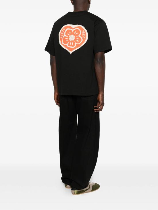 26SS 겐조 Boke Heart 오버사이즈 티셔츠 FG55TS4054SY99J Black - KENZO