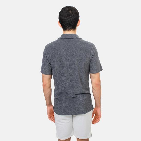  블루&크림 셔츠 WV19FK0210T MIDNIGHT HEATHER - BLUE&CREAM