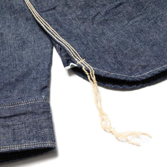  사무라이 진스 셔츠 사무라이 진 Sjcbs25 W 셀비지 샴브레이 워크 - SAMURAI JEANS