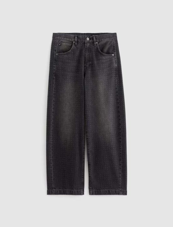  아드리아노 골드슈미드 데님 팬츠 Ag Jeans Hattie 하이라이즈 배럴 진 - ADRIANO GOLDSCHMIED