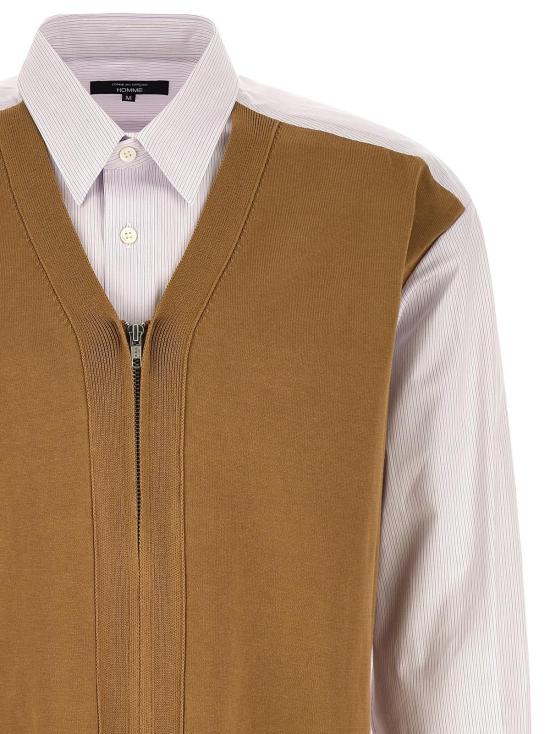  꼼데가르송 니트 베스트 Comme Des Garçons 코튼 블라우스 멀티컬러 - COMME DES GARCONS