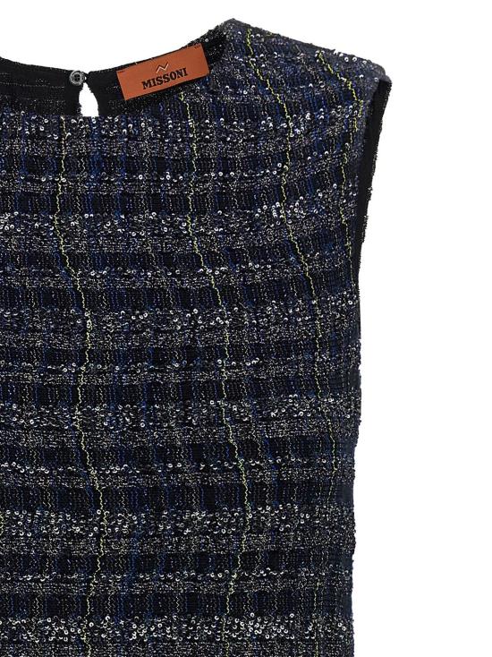  미소니 숏 원피스 미쏘니 비스코스 숏 드레스 - MISSONI