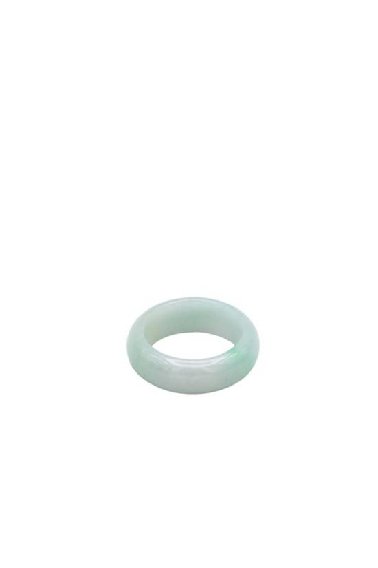  세레 반지 체스 라이트/다크 시안 제이드 링 오프 화이트