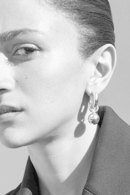  아그메스 이어링 Agmes Hinge Hoops 스털링 실버