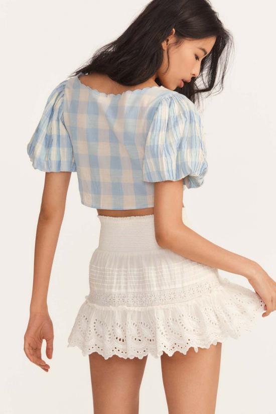 러브쉐이크팬시 숏 스커트 LS469 1088 IVORY - LOVESHACKFANCY