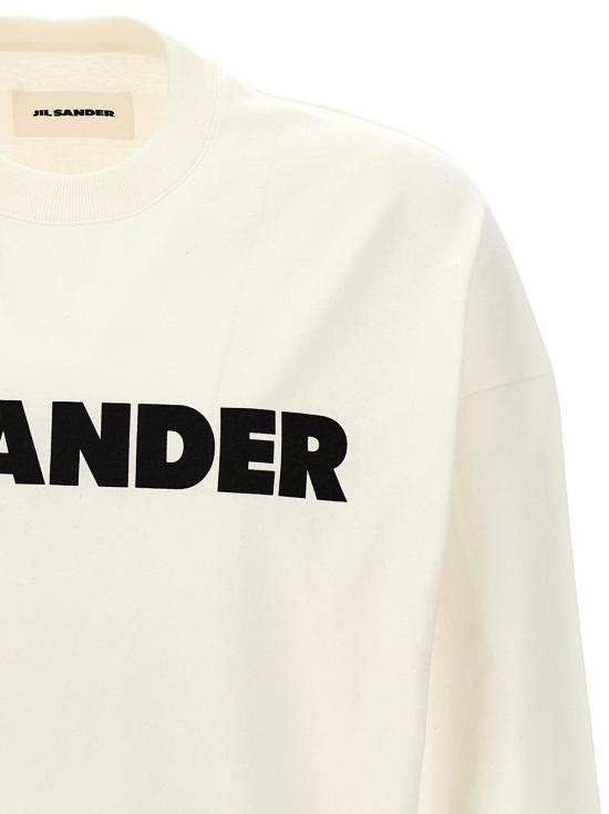  질샌더 긴팔 티셔츠 질 샌더 투톤 코튼 티셔츠 - JIL SANDER
