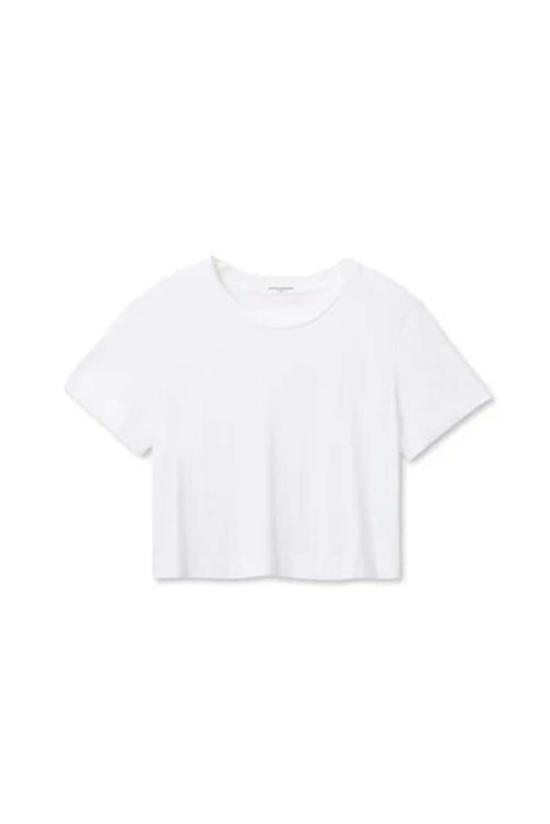  퍼펙트 화이트 티 반팔 티셔츠 셰어 링스펀 코튼 티셔츠 - PERFECT WHITE TEE