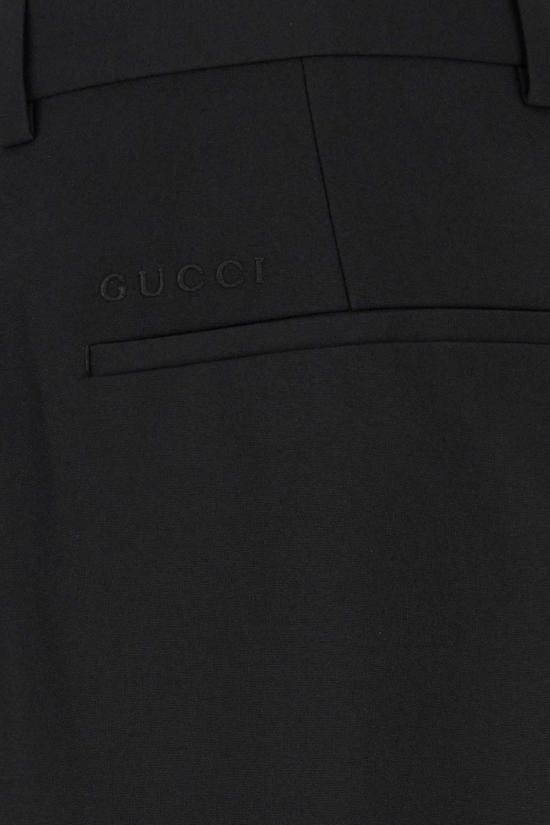  구찌 스트레이트 팬츠 테크 파나마  네로 - GUCCI