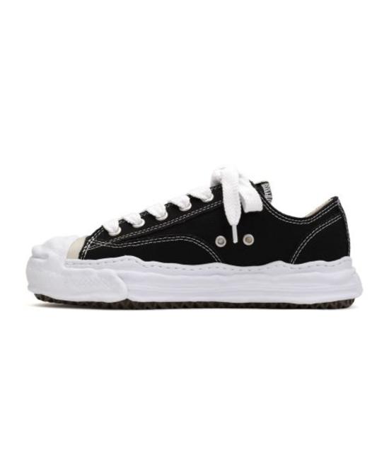  메종 미하라 야스히로 행크 OG 솔 캔버스 로우탑 A05FW702 BLACK - MAISON MIHARA YASUHIRO