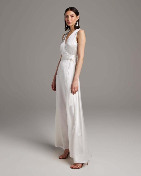  보즈 롱 원피스 Voz Bridal 앞면 랩 드레스 - VOZ