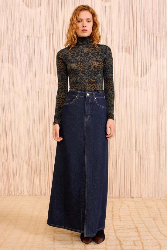  울라 존슨 긴팔 티셔츠 아우렐리아 저지 롱슬리브 터틀넥 탑 데저트 재스퍼 - ULLA JOHNSON