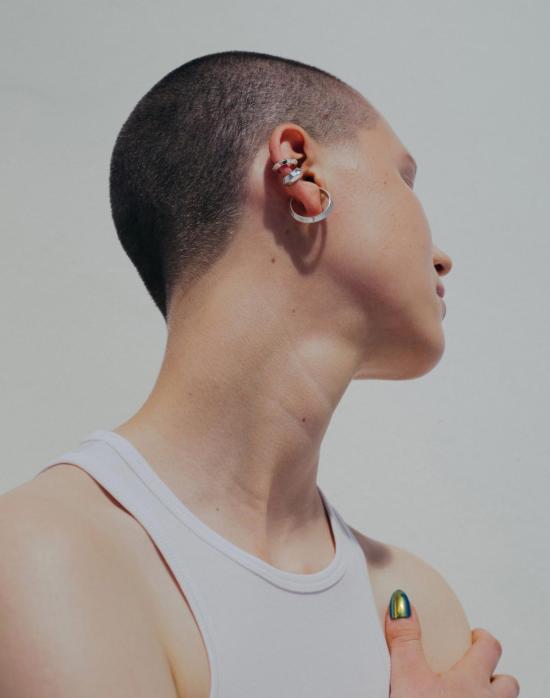  사스키아 디츠 이어링 사스키아 디에즈 피라미드 이어커프 - SASKIA DIEZ