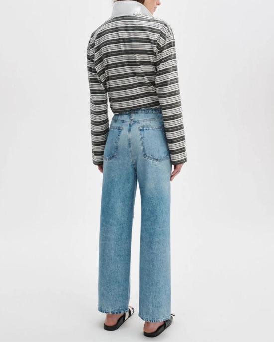  랙앤본 스트레이트 팬츠 미라마 앵클 트랙 풀온 팬츠 발렌티나/라벤더 스트라이프 - RAG & BONE
