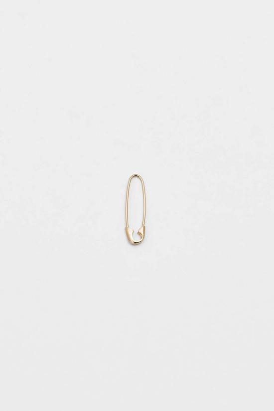 로렌 스튜어트 싱글 이어링 미니 세이프티 핀  14k 옐로우 골드 - LOREN STEWART