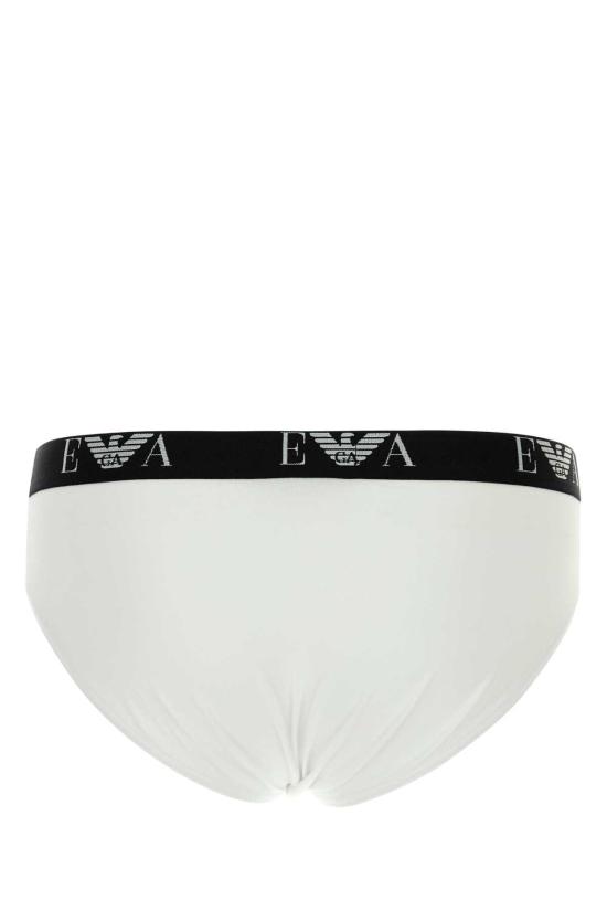  엠포리오 아르마니 언더웨어 스트레치 코튼 브리프 세트 화이트 - EMPORIO ARMANI