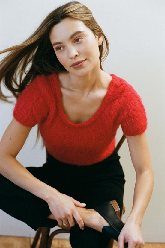  마리아 스탠리 반팔 티셔츠 Maria Stanley Mahi 탑 Piquillo