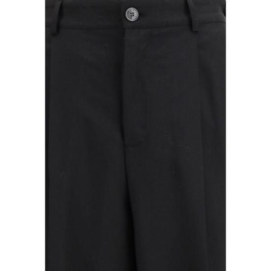 26SS 마르니 스트레이트 팬츠 울 캐주얼  블랙 - MARNI