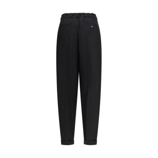 26SS 마르니 스트레이트 팬츠 울 캐주얼  블랙 - MARNI
