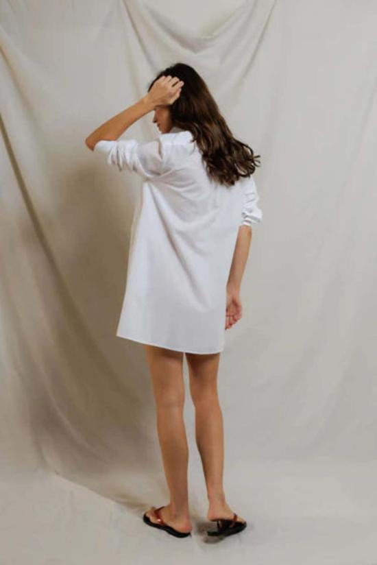  퍼펙트 화이트 티 원피스 펠리시아 포플린 셔츠 드레스 - PERFECT WHITE TEE