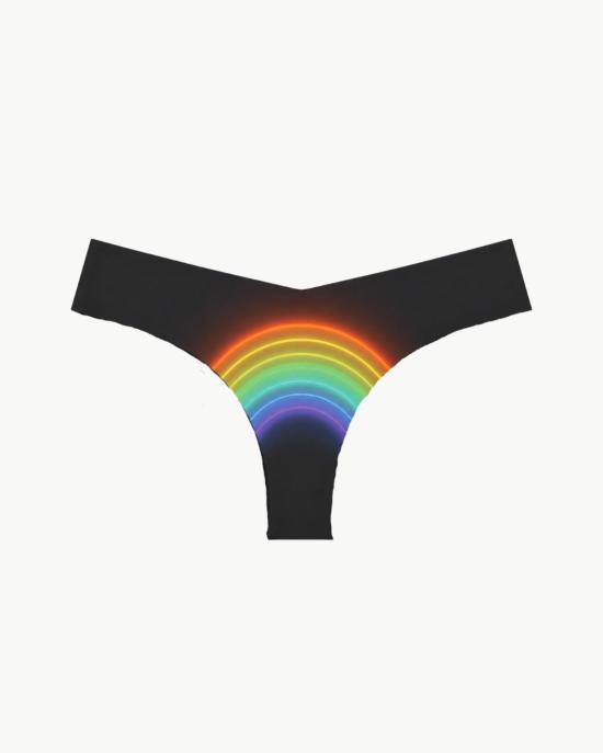  코만도 팬티 클래식 포토 오프 끈 레인보우
