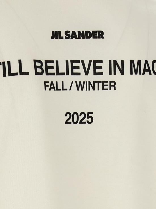  질샌더 반팔 티셔츠 질 샌더 코튼 긴팔 티셔츠 화이트 - JIL SANDER