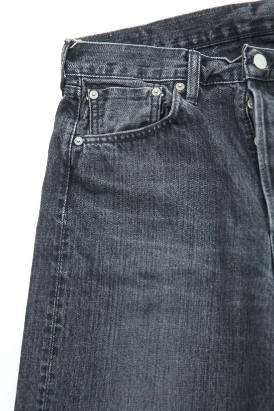  오어슬로우 데님 팬츠 Orslow 105 Standard Selvedge 블랙 데님 스톤 - ORSLOW