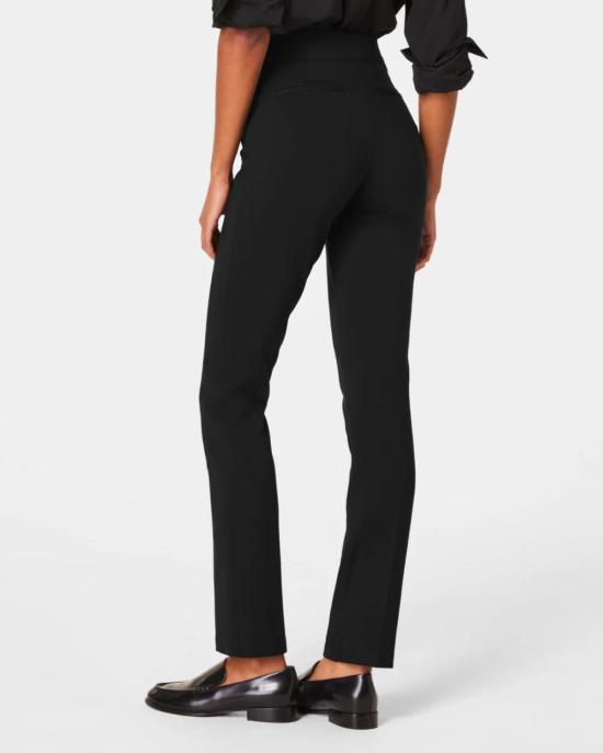  스팽스 스트레이트 팬츠 스팬스 폰테 슬림  클래식 블랙 - SPANX