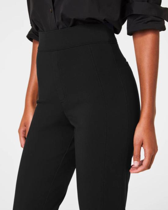  스팽스 스트레이트 팬츠 스팬스 폰테 슬림  클래식 블랙 - SPANX