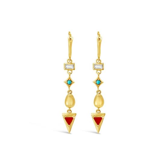  시에라 윈터 주얼리 이어링 겟 다운 후프  골드 베르메일 - SIERRA WINTER JEWELRY