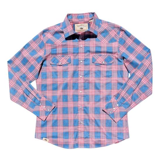  Western Aloha 긴팔 셔츠 웨스턴 알로하 팔라카 누이 Ls 셔츠 라바 레드