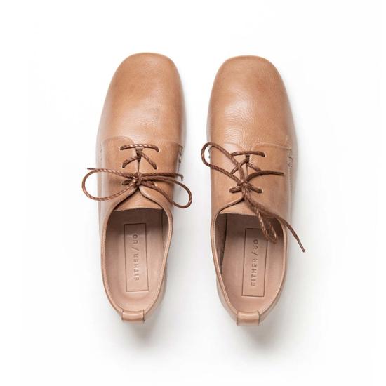 Either/OR 로퍼 Either Or Oxford 슈즈 코냑 브라운 - OTHER BRANDS
